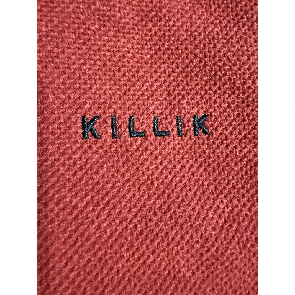 Killik Sweater Men's XL Red Waffle Knit 1/4 Zip Pullover Stretch Hunting